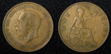GREAT BRITAIN George V Bronze 1930 1 Penny  KM# 838 (28 417)