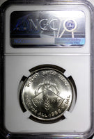 NEPAL SHAH DYNASTY Silver VS2025(1968) 10 Rupee NGC MS65 FAO BU KM# 794 (027)