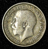 Great Britain George V Silver 1912 3 Pence  Maundy KM# 813 (28 327)