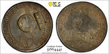 RUSSIA Silver 1655 Yefimok PCGS XF40 C/M on Salzburg Thaler D-3504 RARE Ex.Fuchs