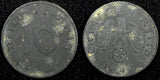 Germany-Third Reich Zinc 1942 A 10 Reichspfennig Berlin Mint WWII KM#101 (257)