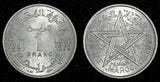 Morocco Mohammed V AH 1370 (1951) 1 Franc Paris Mint UNC Y# 46 (27 382)