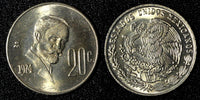 Mexico Copper-Nickel 1974 Mo  20 Centavos 1st Year Type UNC KM# 442 (27 994)