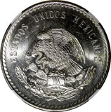 MEXICO Silver 1948 Mo 5 Pesos NGC MS65 Cuauhtemoc 40mm Mint Luster KM# 465 (032)
