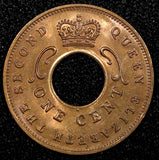 East Africa Elizabeth II Bronze 1959 H 1 Cent GEM BU Heaton's Mint KM# 35  (083)