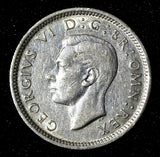 Great Britain George VI Silver 1943 6 Pence WWII Issue KM# 852 (28 467)