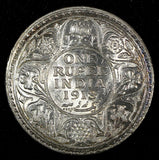 India-British George V Silver 1918 (C) Rupee Calcutta Mint KM# 524 (27 326)