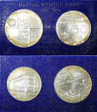 HUNGARY Silver  MAGYAR NEMZETI BANK SET 1974  50 Forint ,100 Forint  KM# 601,603