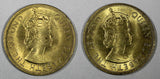 Jamaica Elizabeth II Nickel-Brass 1966 1/2 Penny UNC KM# 38 RANDOM PICK (1 Coin)