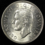 GREAT BRITAIN George VI Silver 1939 1 Shilling UNC KM# 853 (24 709)