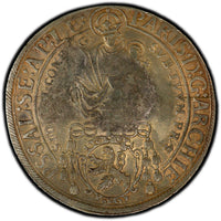 RUSSIA Silver 1655 Yefimok PCGS XF40 C/M on Salzburg Thaler D-3504 RARE Ex.Fuchs