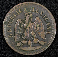 Mexico Copper 1895 Mo 1 Centavo Mexico City Mint KM# 391.6 (27 376)