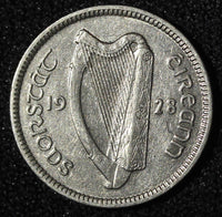 Ireland Republic 1928 3 Pence Seated Hare 1st Year Type KM# 4 (28 230)