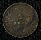 Portugal Charles I Bronze 1904 5 Reis KM# 530  (30 049)
