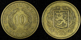 Finland Aluminum-Bronze 1932 S 10 Markkaa   KM# 32A (26 787)