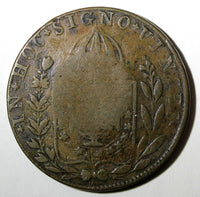 BRAZIL Pedro I 1830 R 40 Reis KM# 444.1 Countermarked 80 Réis KM# 366.1 (27 480)