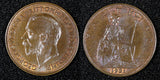 Great Britain George V Bronze 1931 Farthing UNC KM# 825 (27 985)