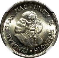 South Africa Silver 1963 10 Cents Jan van Riebeeck NGC MS65 GEM BU KM# 60 (040)
