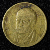 BRAZIL  Diogo Antônio Feijó Aluminum-Bronze 1937  500 Reis KM# 540 (27 646)