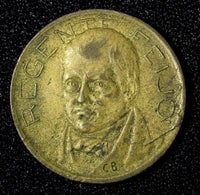 BRAZIL  Diogo Antônio Feijó Aluminum-Bronze 1936  500 Reis KM# 540 (27 648)