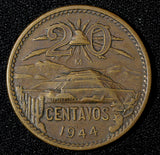 Mexico ESTADOS UNIDOS MEXICANOS Bronze 1944 20 Centavos  KM# 439 (27 585)