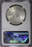 BRAZIL Silver 1907 2000 Reis NGC UNC DETAILS AR-0.900 33 mm KM# 508 (002)
