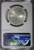 India-Princely States KUTCH George V Silver 1935 VS1992 5 Kori NGC MS62 Y#53a(0)