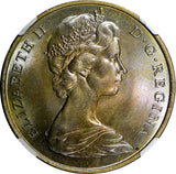 GIBRALTAR Elizabeth II 1967 Crown NGC MS66 TOP GRADED RAINBOW TONED KM# 4 (45)