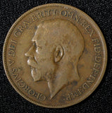 GREAT BRITAIN George V Bronze 1921 1 Penny KM# 810 (28 935)