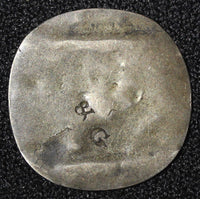IRELAND Silver 6 PENCE Countermark on both side "BG" 0,89g.ex. David Bailey  (9)