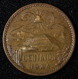 Mexico ESTADOS UNIDOS MEXICANOS Bronze 1944 20 Centavos  KM# 439 (27 582)
