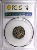 ENGLAND Edward I Silver (1279-1307) 1 Penny Durham PCGS XF40 TOP GRADED  S-1423