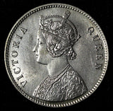 India-British Victoria Silver 1862 (B) Rupee Better Date aUNC KM# 473.1 (28 301)