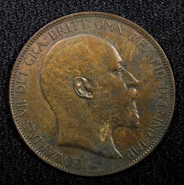 Great Britain Edward VII Bronze 1903 1 Penny 1 YEAR TYPE KM# 794.2 (22 511)