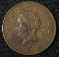 Mexico ESTADOS UNIDOS MEXICANOS Bronze 1943 5 Centavos WWII ISSUE KM# 424 (931)