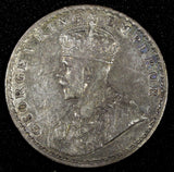 India-British George V Silver 1913  Rupee Bombay Mint Toned KM# 524 (27 361)