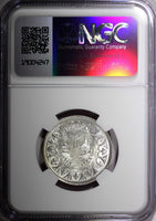 Egypt Farouk  Silver AH1358 1939 5 Piastres NGC MS62 Mint Luster KM# 366 (005)