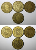 FINLAND Aluminum-Bronze 1930 S 10 Markkaa KM# A32 RANDOM PICK (1 Coin) (29 050)