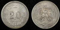 MEXICO Silver 1907 Mo  20 Centavos  Toned KM# 435 (27 053)