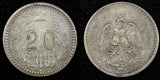 MEXICO Silver 1907 Mo  20 Centavos  Toned KM# 435 (27 053)