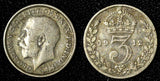 Great Britain George V Silver 1912 3 Pence  Maundy KM# 813 (28 327)