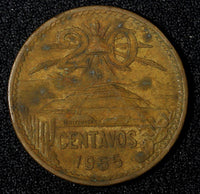 Mexico ESTADOS UNIDOS MEXICANOS Bronze 1955 20 Centavos Better Date KM# 439 (03)
