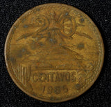 Mexico ESTADOS UNIDOS MEXICANOS Bronze 1955 20 Centavos Better Date KM# 439 (03)