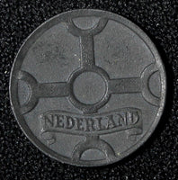 Netherlands German Occupation Zinc 1944 1 Cent WWII ISSUE KEY DATE KM# 170  (7)