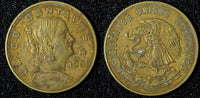 MEXICO Bronze 1960 Mo 5 Centavos Large type XF KM# 426 (27 907)
