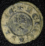 SICILY Italian states Conrad I (1250-1254) Billon Denaro  Biaggi-478 (24 073)