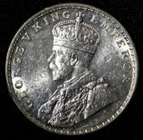 India-British George V Silver 1917 (C) 1 Rupee Calcutta  aUNC /UNC KM# 524 (051)
