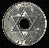 British West Africa George VI 1947 KN 1 Penny Birmingham UNC Luster KM# 19 (069)