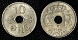 Denmark Christian X Copper-Nickel 1936 10 Ore UNC KM# 822.2 (28 389)