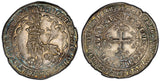 Belgium Flanders Louis II (1346-84) Silver Double Gros PCGS MS62 TOP GRADED (2)